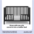 Storkcraft Hillcrest 4-in-1 Convertible Crib - Black