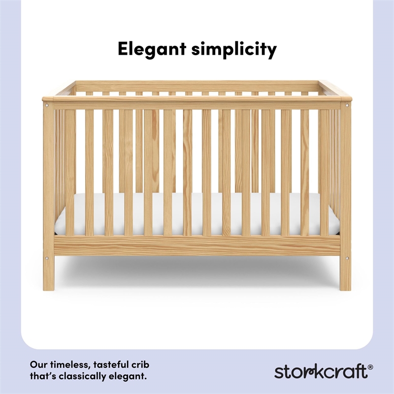 Storkcraft Hillcrest 4-in-1 Convertible Crib - Natural