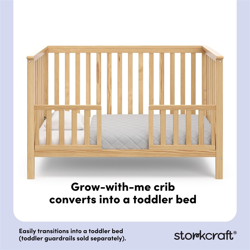Storkcraft Hillcrest 4-in-1 Convertible Crib - Natural