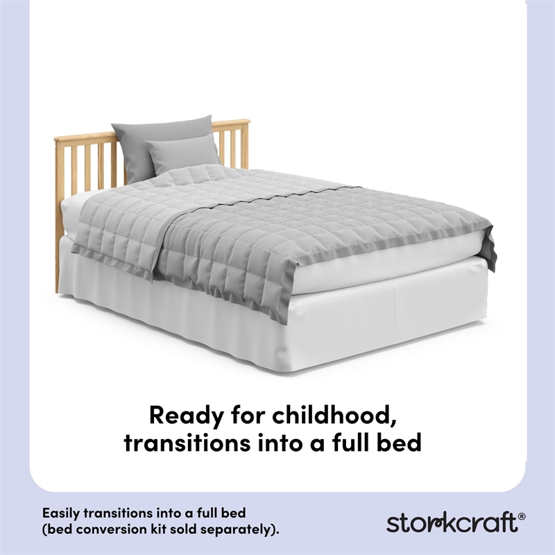 Storkcraft Hillcrest 4-in-1 Convertible Crib - Natural