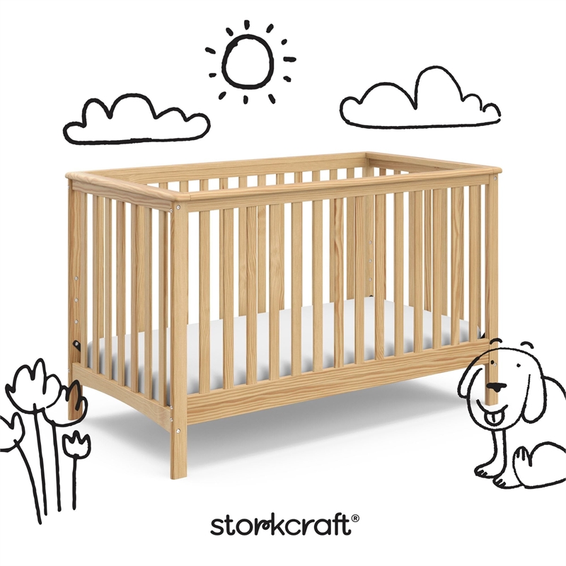 Storkcraft Hillcrest 4-in-1 Convertible Crib - Natural