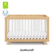 Beckett 3-in-1 Convertible Crib - Natural with White Slats