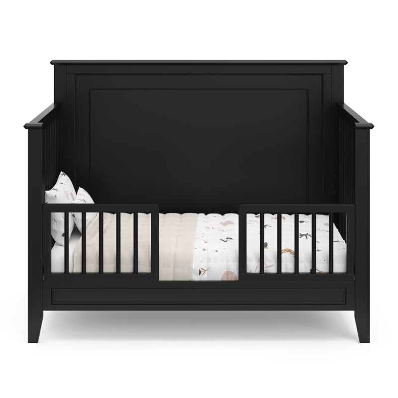Storkcraft Solstice 4 in 1 Convertible Crib in Black
