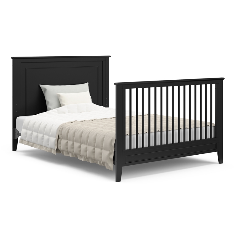 Storkcraft Solstice 4 in 1 Convertible Crib in Black