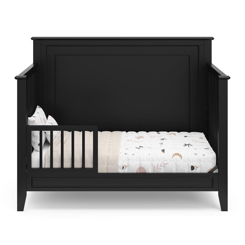 Storkcraft Solstice 4 in 1 Convertible Crib in Black