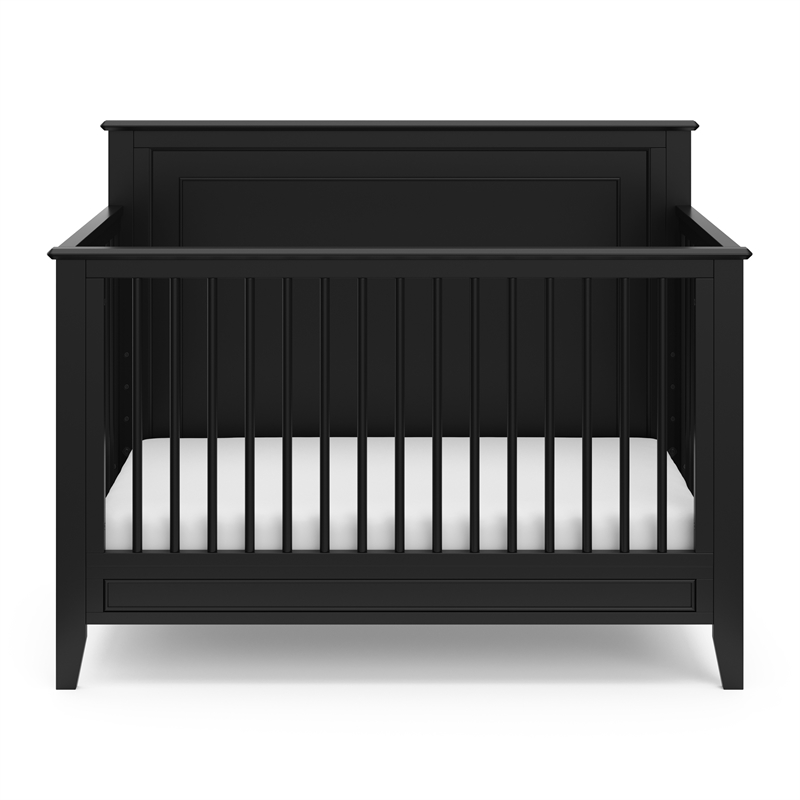Storkcraft Solstice 4 in 1 Convertible Crib in Black