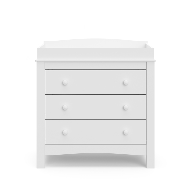 Graco Benton 5 in 1 Convertible Crib with Noah 3 Drawer Chest - White