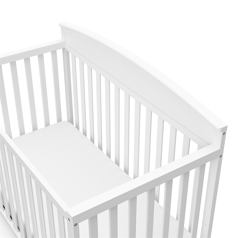 Graco Benton 5 in 1 Convertible Crib with Noah 3 Drawer Chest - White