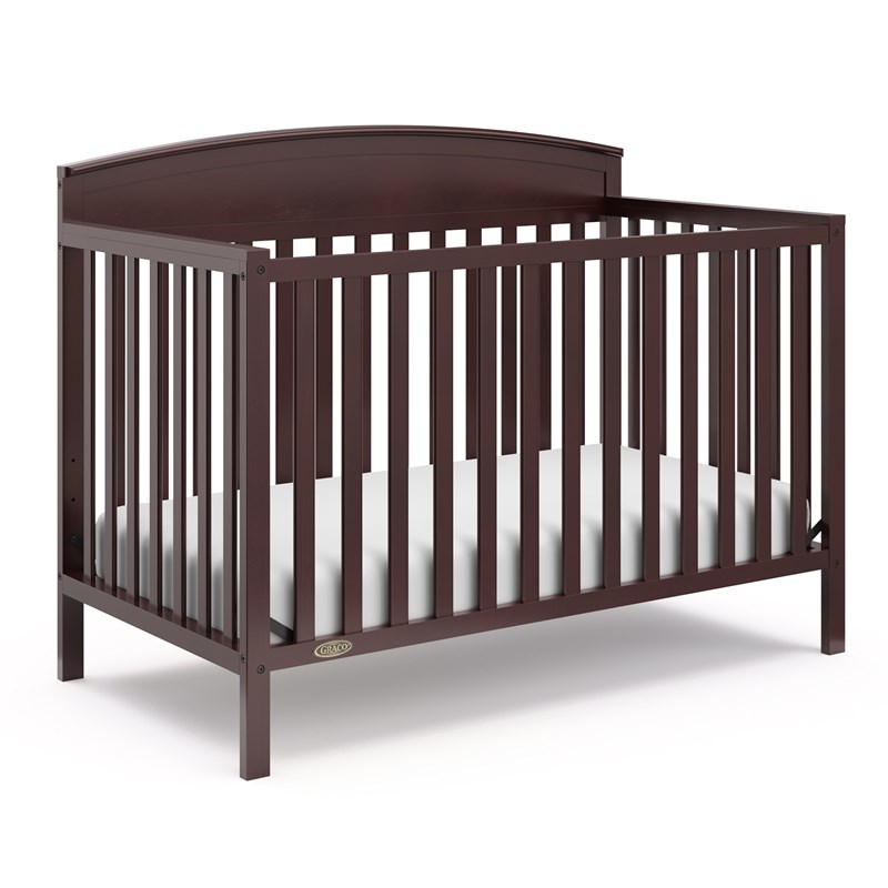 Graco Benton 5 in 1 Convertible Crib with Noah 3 Drawer Chest - Espresso