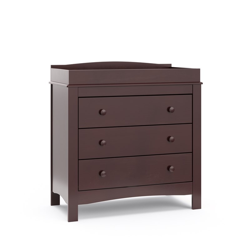 Graco Benton 5 in 1 Convertible Crib with Noah 3 Drawer Chest - Espresso