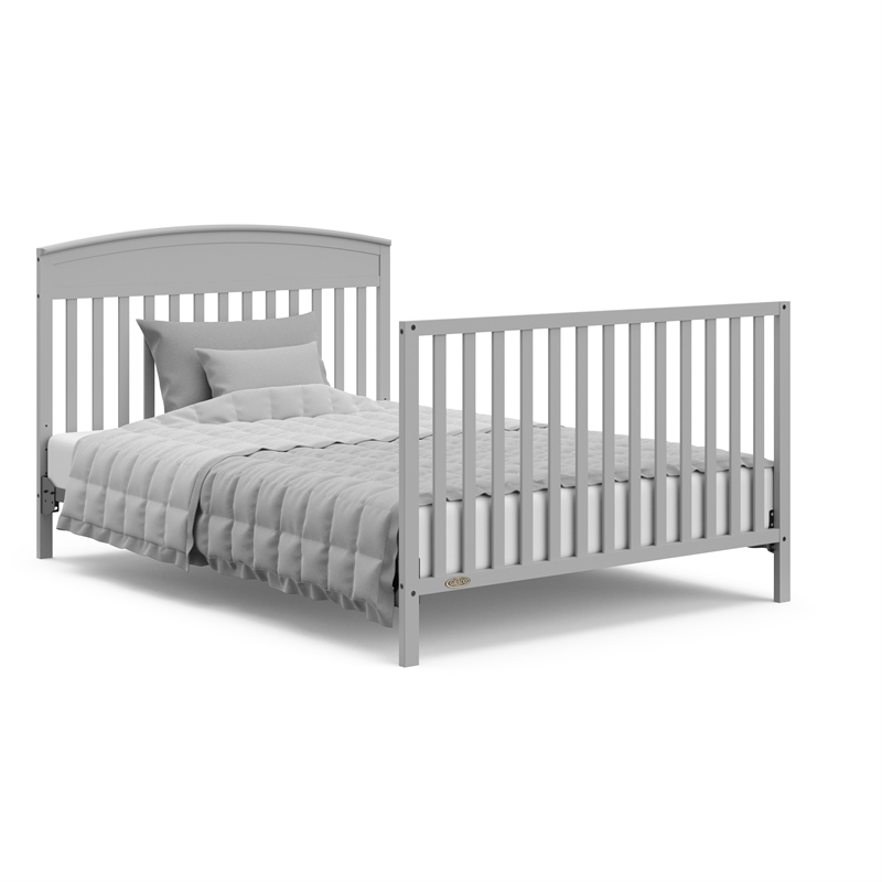 Graco Benton 5 in 1 Convertible Crib with Noah 3 Drawer Chest - Pebble Gray