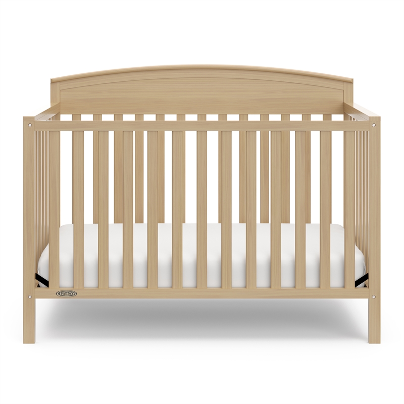 Graco Benton 5 in 1 Crib with Premium Foam Crib and Toddler Mattress - Driftwood