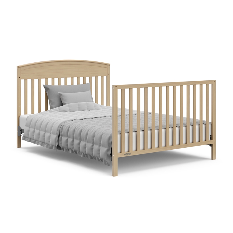 Graco Benton 5 in 1 Crib with Premium Foam Crib and Toddler Mattress - Driftwood