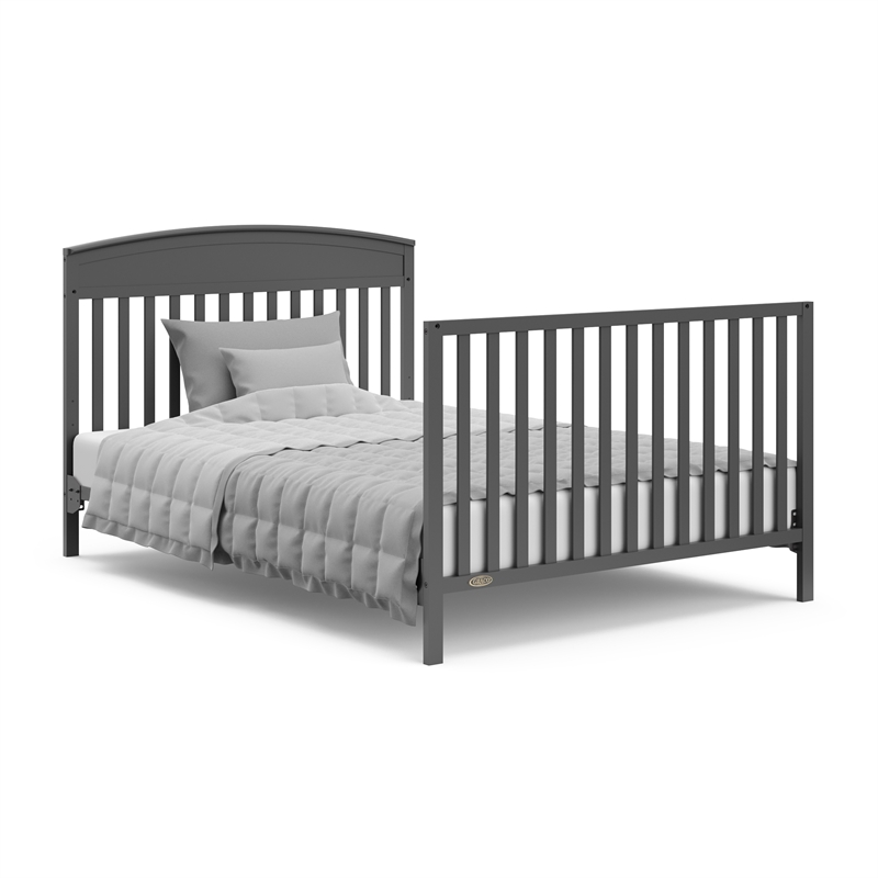 Graco Benton 5 in 1 Crib with Premium Foam Crib and Toddler Mattress - Gray