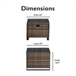 Tommy Hilfiger Oceanside Outdoor Side Table with Storage in Brown