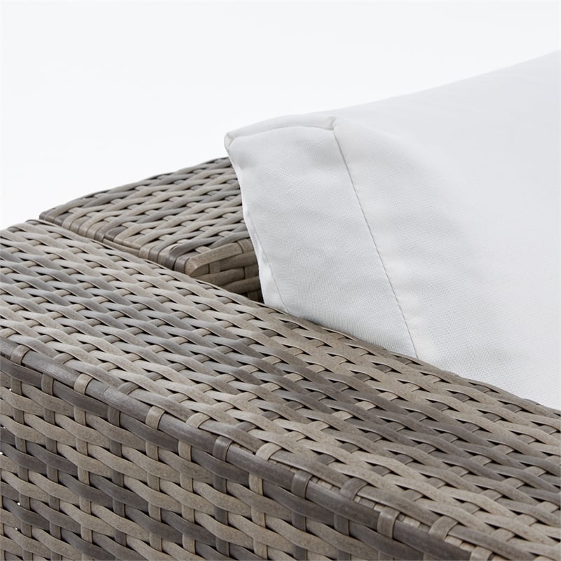 Tommy Hilfiger Oceanside Outdoor Arm Chair in Gray and Brown