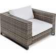 Tommy Hilfiger Oceanside Outdoor Arm Chair in Gray and Brown