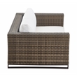 Tommy Hilfiger Oceanside Outdoor Loveseat in Gray and Brown