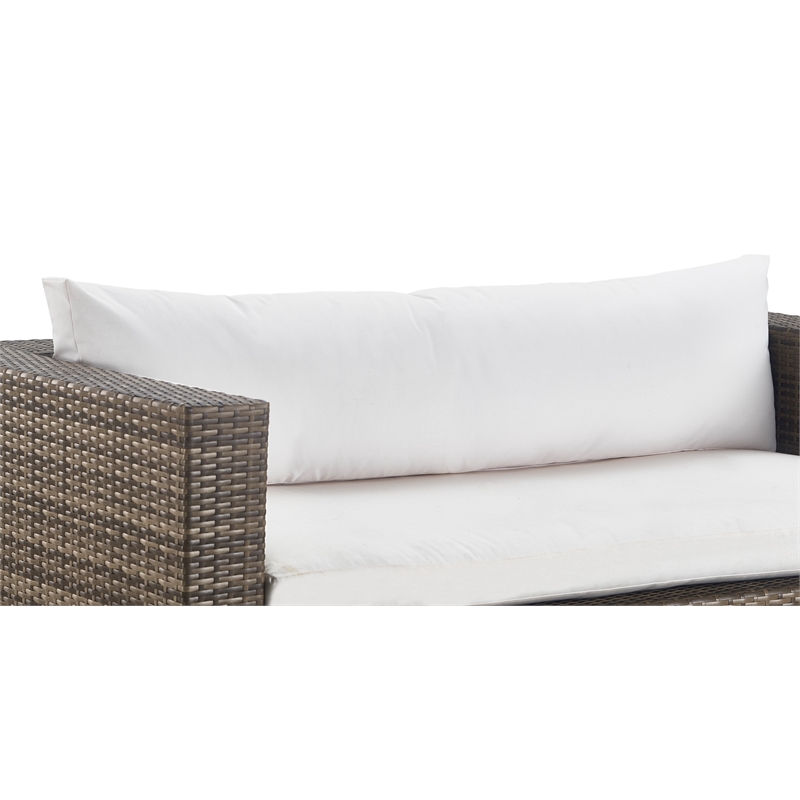 Tommy Hilfiger Oceanside Outdoor Loveseat in Gray and Brown