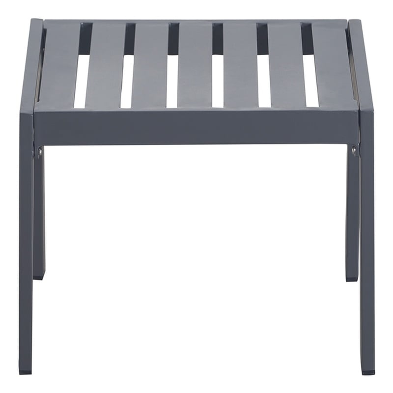 Tommy Hilfiger Monterey Outdoor Side Table in Gray Gunmetal