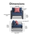 Tommy Hilfiger Monterey Outdoor Arm Chair in Gray Gunmetal
