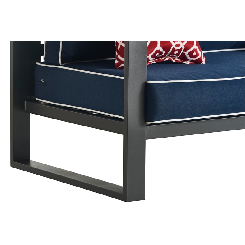 Tommy Hilfiger Monterey Outdoor Sofa in Gray Gunmetal