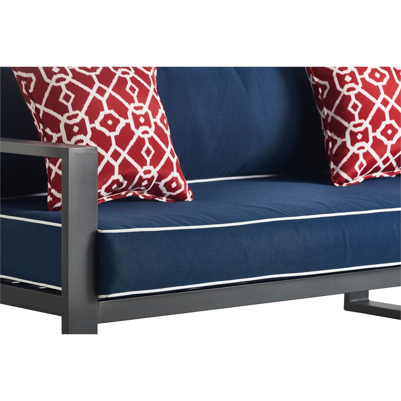 Tommy Hilfiger Monterey Outdoor Sofa in Gray Gunmetal