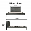 Tommy Hilfiger Ascher Queen Bed in Nantucket Gray