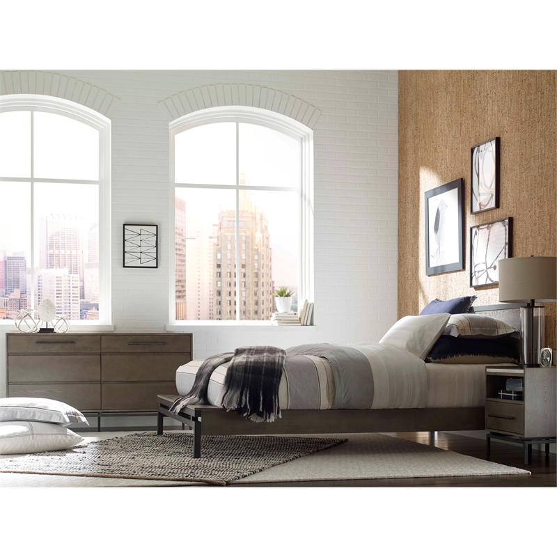 Tommy Hilfiger Ascher Bedside Table in Nantucket Gray