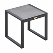 Tommy Hilfiger Hampton Outdoor Side Table with Gray Pebbled Glass