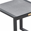 Tommy Hilfiger Hampton Outdoor Side Table with Gray Pebbled Glass