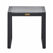 Tommy Hilfiger Hampton Outdoor Side Table with Gray Pebbled Glass