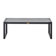 Tommy Hilfiger Hampton Outdoor Coffee Table Gray Pebbled Glass