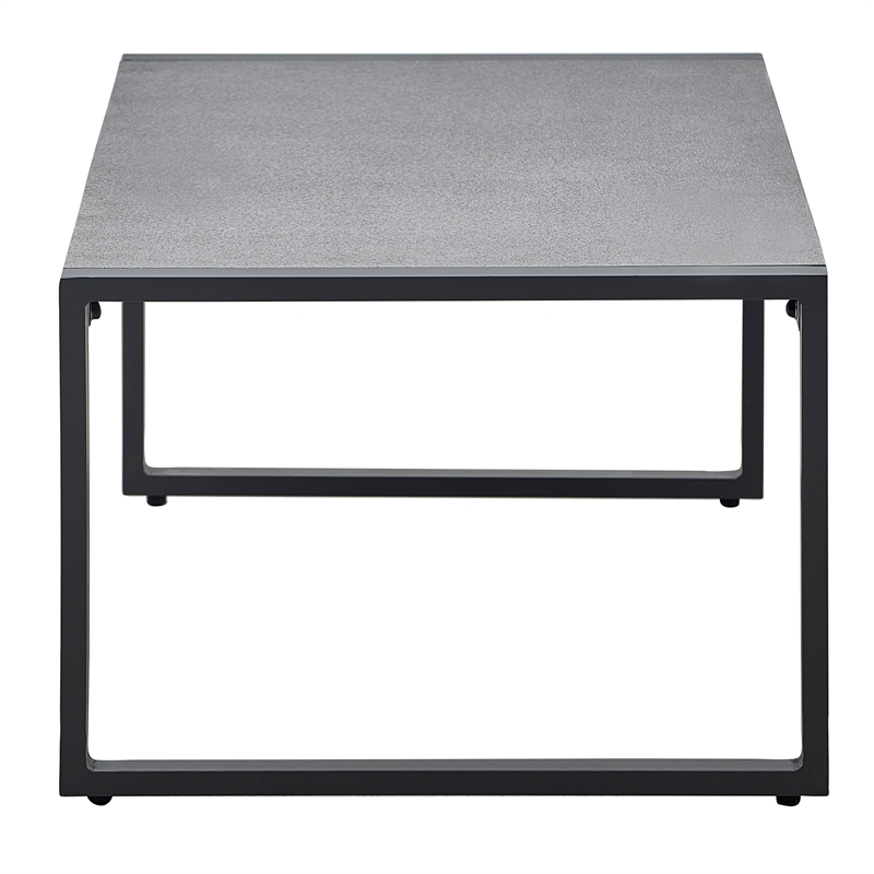 Tommy Hilfiger Hampton Outdoor Coffee Table Gray Pebbled Glass