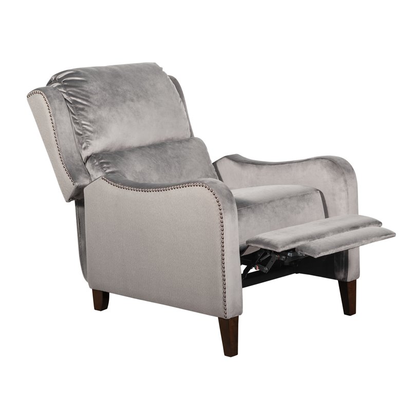Tommy Hilfiger Eddington Modern Recliner Chair TwoTone Gray
