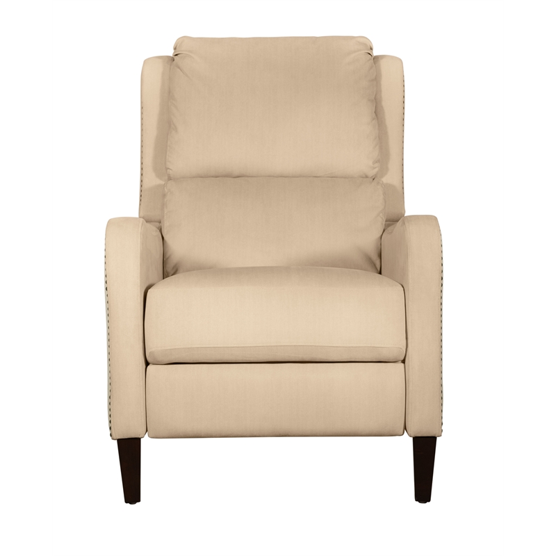 Finch Eddington Recliner Accent Chair in Two-Toned Cream