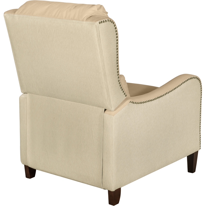 Finch Eddington Recliner Accent Chair in Two-Toned Cream