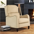 Finch Eddington Recliner Accent Chair in Two-Toned Cream