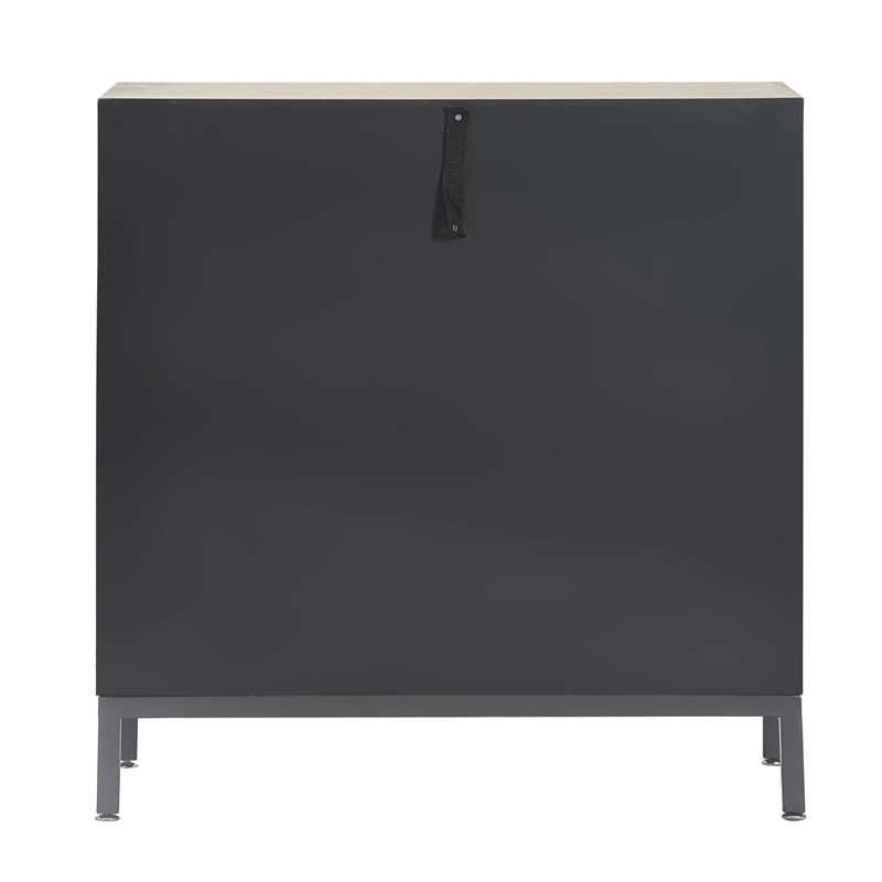 Tommy Hilfiger Hayworth Short Mirrored Accent Cabinet Ash Gray