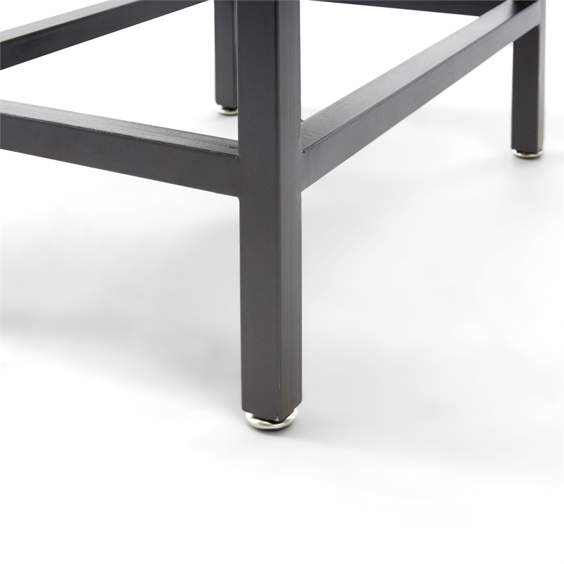 Tommy Hilfiger Hayworth Mirrored Side Table in Ash Gray