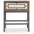 Tommy Hilfiger Hayworth Mirrored Side Table in Ash Gray