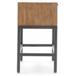 Tommy Hilfiger Hayworth Mirrored Side Table in Ash Gray