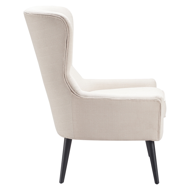 Tommy Hilfiger Auburn Wingback Chair Natural Ivory