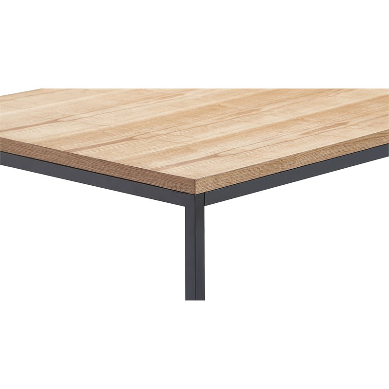 Tommy Hilfiger Robson Solid Wood and Metal Dining Table in Brown