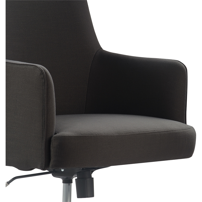 Tommy Hilfiger Belmont Home Office Chair Gray Fabric