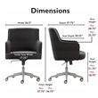 Tommy Hilfiger Belmont Home Office Chair Gray Fabric