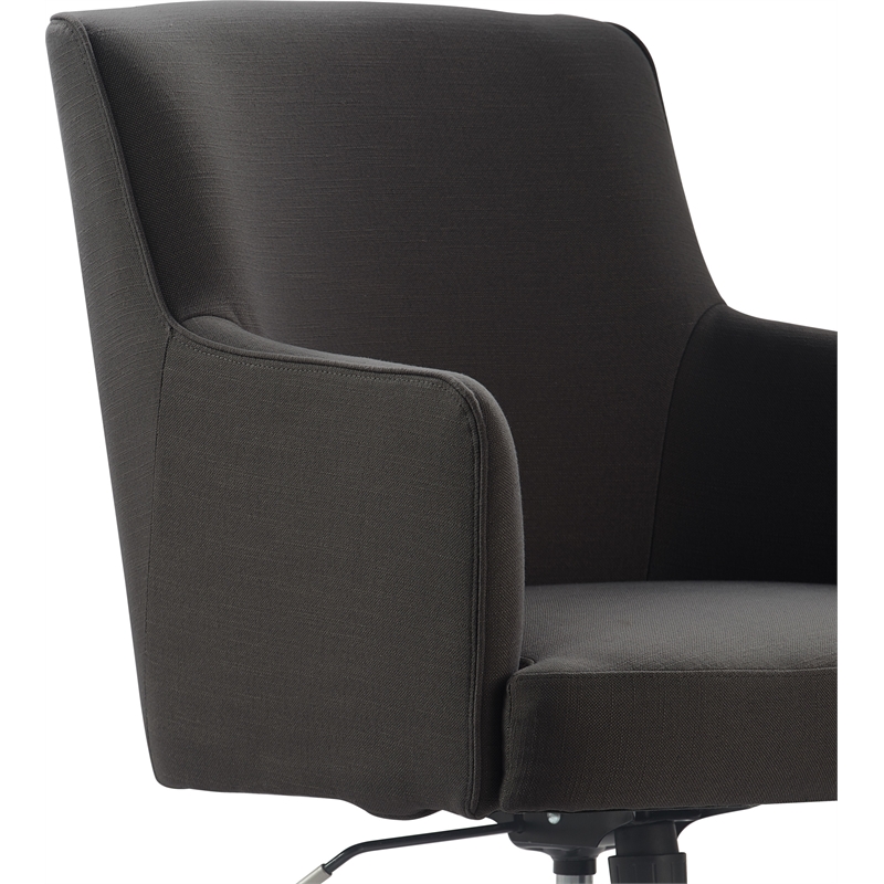 Tommy Hilfiger Belmont Home Office Chair Gray Fabric