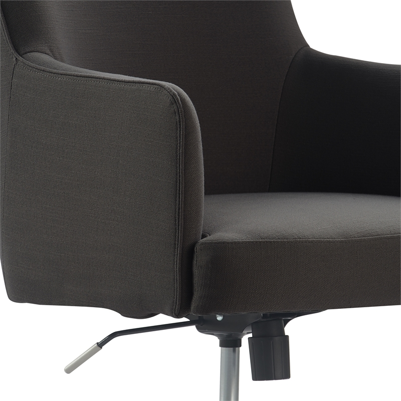 Tommy Hilfiger Belmont Home Office Chair Gray Fabric