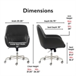 Tommy Hilfiger Forester Leather Office Chair Gray