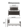Tommy Hilfiger Tabor Bed Queen Size Matte Bronze